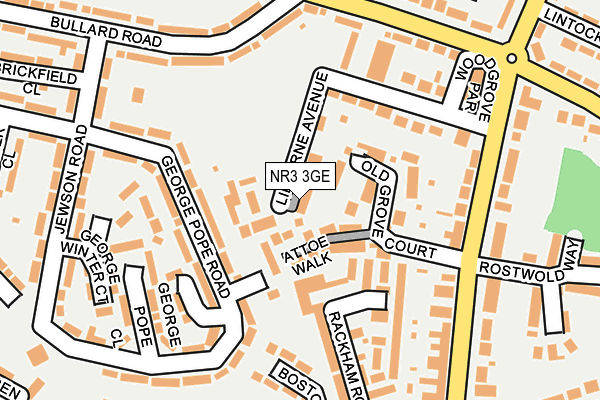 NR3 3GE map - OS OpenMap – Local (Ordnance Survey)