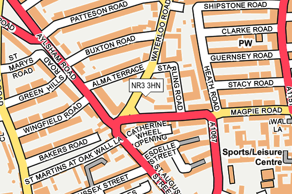 NR3 3HN map - OS OpenMap – Local (Ordnance Survey)