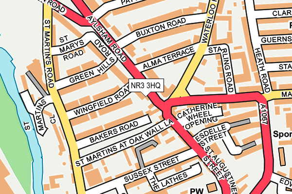 NR3 3HQ map - OS OpenMap – Local (Ordnance Survey)