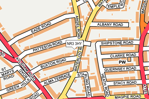 NR3 3HY map - OS OpenMap – Local (Ordnance Survey)