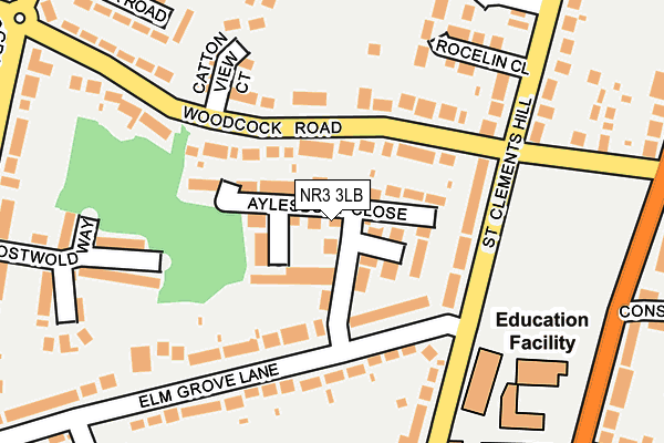 NR3 3LB map - OS OpenMap – Local (Ordnance Survey)