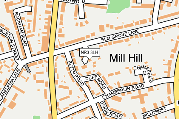 NR3 3LH map - OS OpenMap – Local (Ordnance Survey)