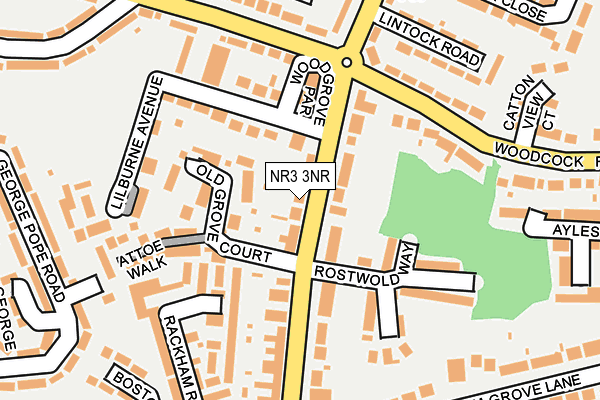 NR3 3NR map - OS OpenMap – Local (Ordnance Survey)