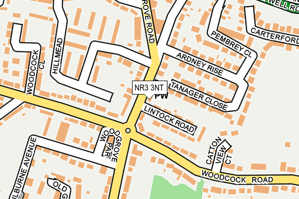 NR3 3NT map - OS OpenMap – Local (Ordnance Survey)