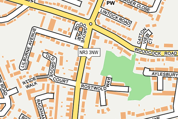 NR3 3NW map - OS OpenMap – Local (Ordnance Survey)