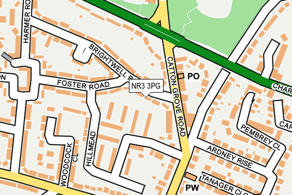 NR3 3PG map - OS OpenMap – Local (Ordnance Survey)