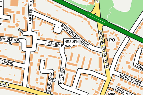 NR3 3PN map - OS OpenMap – Local (Ordnance Survey)