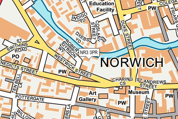 NR3 3PR map - OS OpenMap – Local (Ordnance Survey)