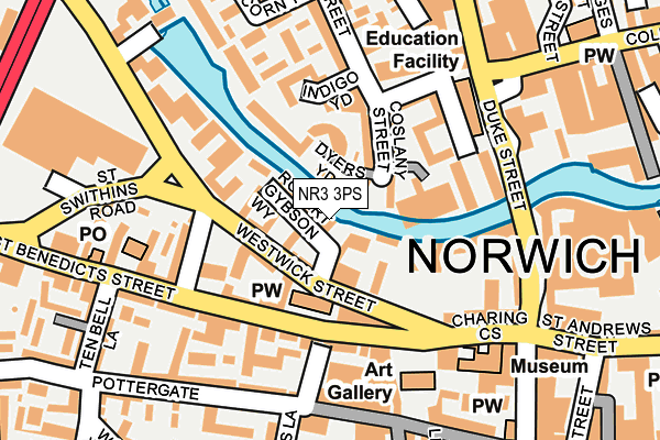 NR3 3PS map - OS OpenMap – Local (Ordnance Survey)