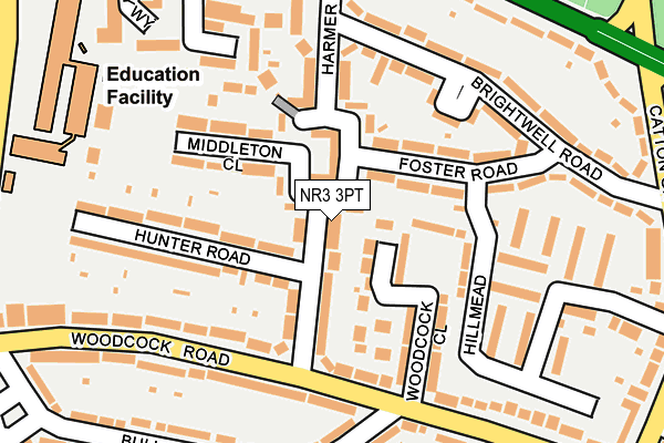 NR3 3PT map - OS OpenMap – Local (Ordnance Survey)