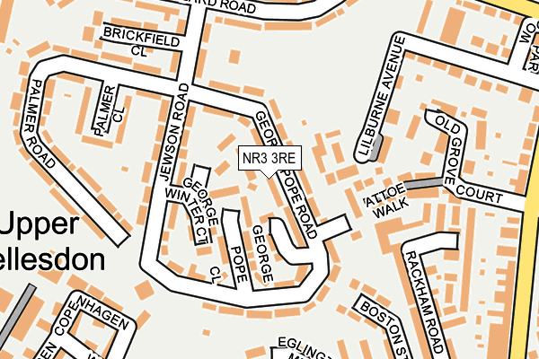 NR3 3RE map - OS OpenMap – Local (Ordnance Survey)