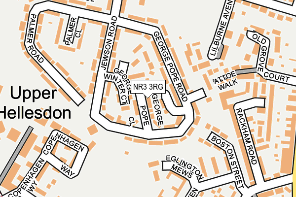 NR3 3RG map - OS OpenMap – Local (Ordnance Survey)