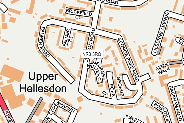 NR3 3RQ map - OS OpenMap – Local (Ordnance Survey)