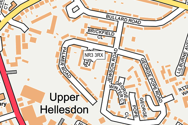 NR3 3RX map - OS OpenMap – Local (Ordnance Survey)