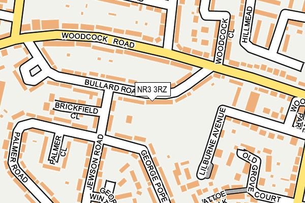 NR3 3RZ map - OS OpenMap – Local (Ordnance Survey)