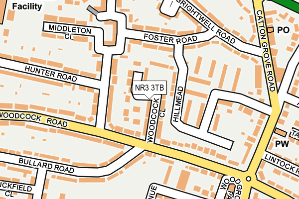 NR3 3TB map - OS OpenMap – Local (Ordnance Survey)