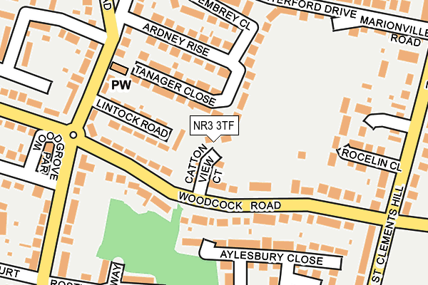 NR3 3TF map - OS OpenMap – Local (Ordnance Survey)