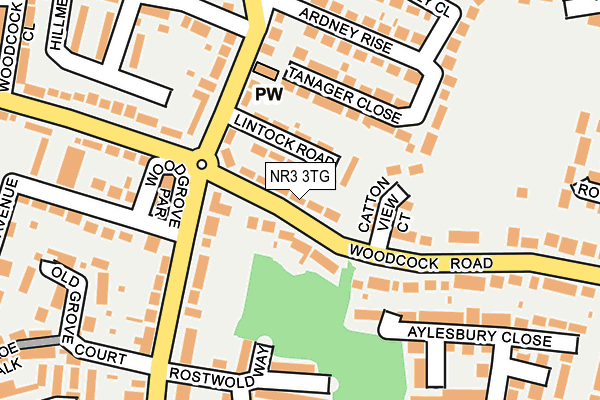 NR3 3TG map - OS OpenMap – Local (Ordnance Survey)