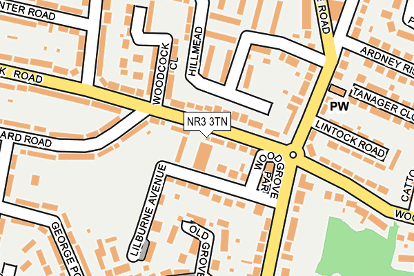 NR3 3TN map - OS OpenMap – Local (Ordnance Survey)