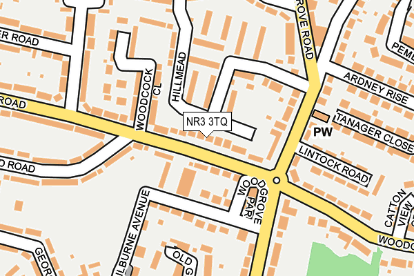 NR3 3TQ map - OS OpenMap – Local (Ordnance Survey)