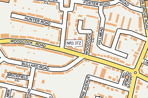 NR3 3TZ map - OS OpenMap – Local (Ordnance Survey)