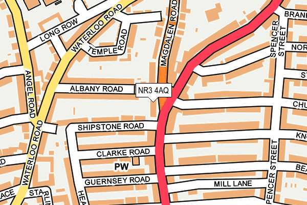 NR3 4AQ map - OS OpenMap – Local (Ordnance Survey)