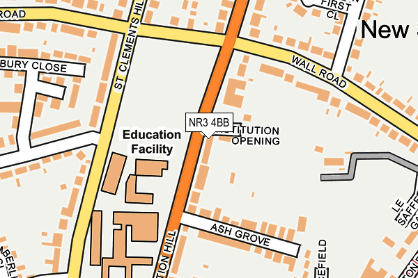 NR3 4BB map - OS OpenMap – Local (Ordnance Survey)
