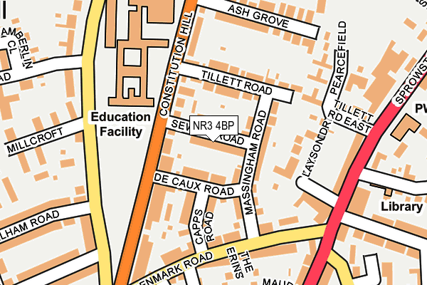 NR3 4BP map - OS OpenMap – Local (Ordnance Survey)