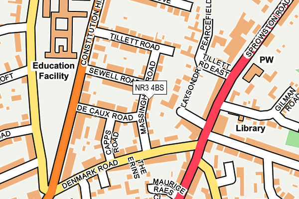 NR3 4BS map - OS OpenMap – Local (Ordnance Survey)