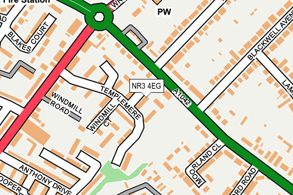 NR3 4EG map - OS OpenMap – Local (Ordnance Survey)