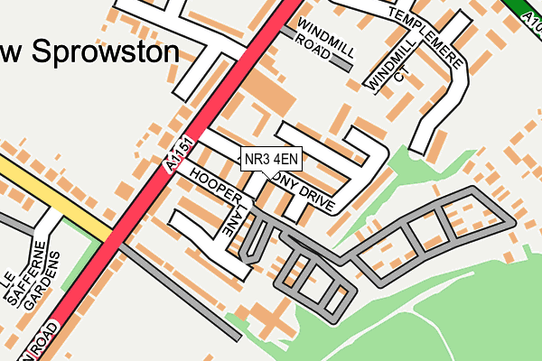 NR3 4EN map - OS OpenMap – Local (Ordnance Survey)