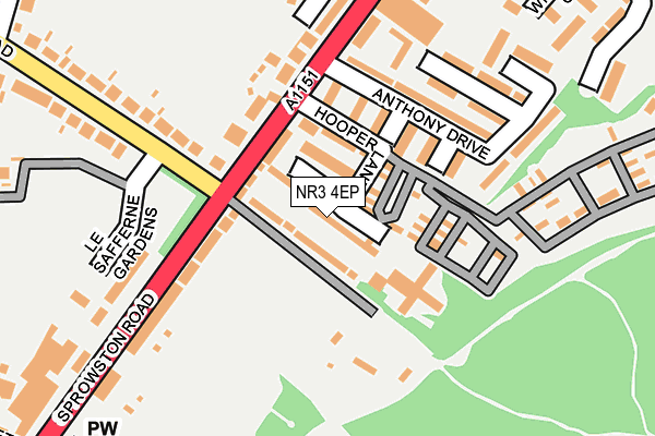 NR3 4EP map - OS OpenMap – Local (Ordnance Survey)