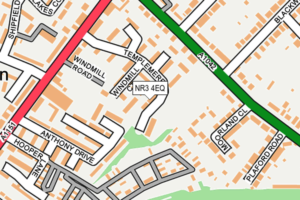 NR3 4EQ map - OS OpenMap – Local (Ordnance Survey)