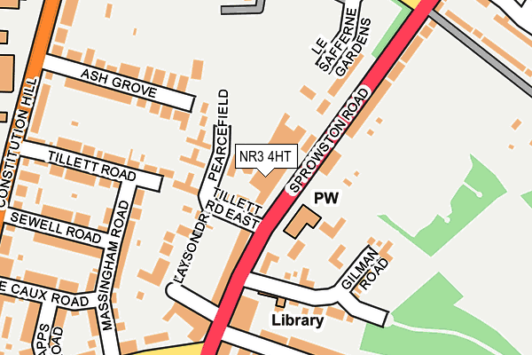 NR3 4HT map - OS OpenMap – Local (Ordnance Survey)