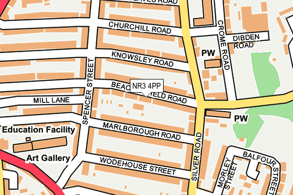 NR3 4PP map - OS OpenMap – Local (Ordnance Survey)