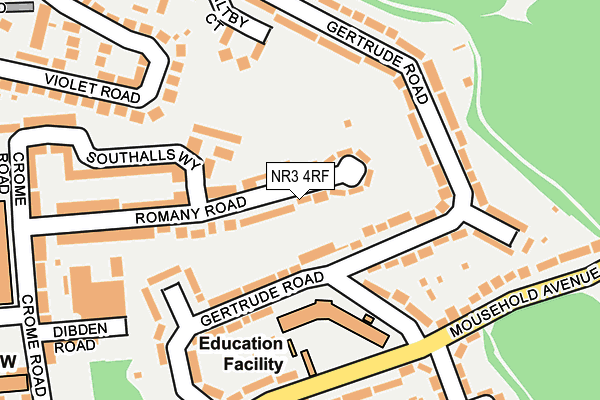 NR3 4RF map - OS OpenMap – Local (Ordnance Survey)