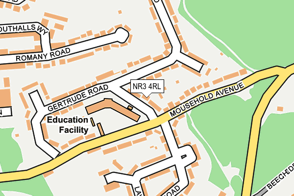 NR3 4RL map - OS OpenMap – Local (Ordnance Survey)