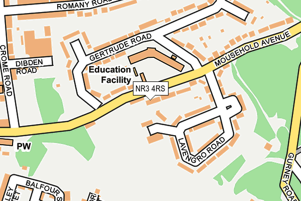 NR3 4RS map - OS OpenMap – Local (Ordnance Survey)