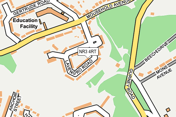 NR3 4RT map - OS OpenMap – Local (Ordnance Survey)