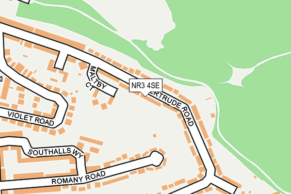 NR3 4SE map - OS OpenMap – Local (Ordnance Survey)