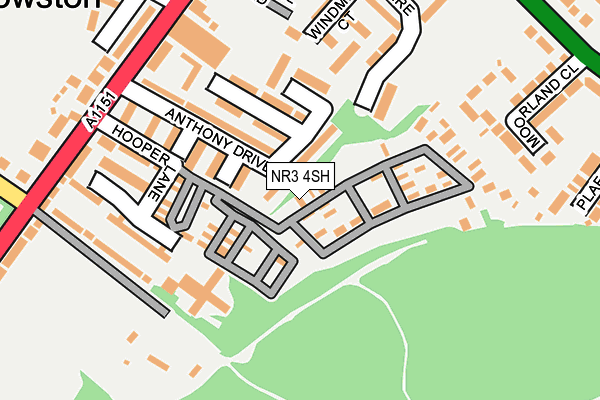 NR3 4SH map - OS OpenMap – Local (Ordnance Survey)