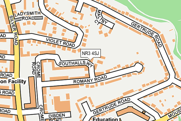 NR3 4SJ map - OS OpenMap – Local (Ordnance Survey)