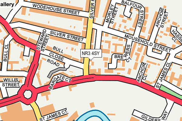 NR3 4SY map - OS OpenMap – Local (Ordnance Survey)
