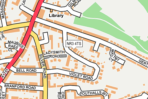 NR3 4TS map - OS OpenMap – Local (Ordnance Survey)