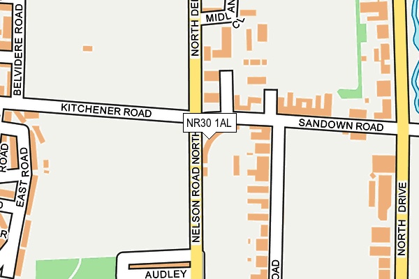 NR30 1AL map - OS OpenMap – Local (Ordnance Survey)