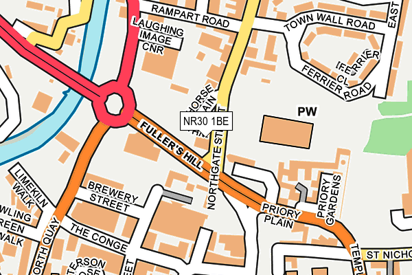 NR30 1BE map - OS OpenMap – Local (Ordnance Survey)