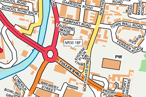 NR30 1BF map - OS OpenMap – Local (Ordnance Survey)