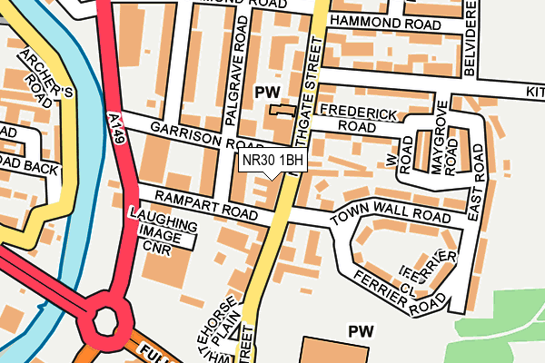 NR30 1BH map - OS OpenMap – Local (Ordnance Survey)