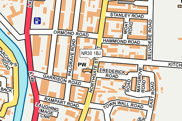 NR30 1BJ map - OS OpenMap – Local (Ordnance Survey)