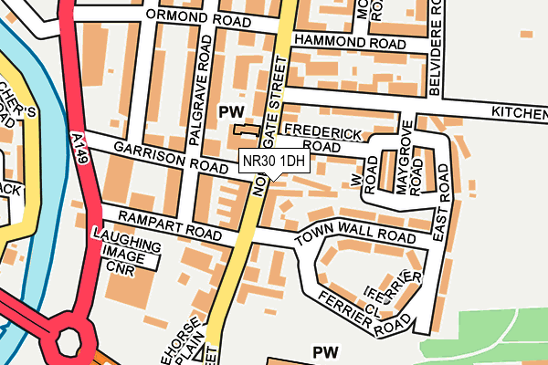 NR30 1DH map - OS OpenMap – Local (Ordnance Survey)